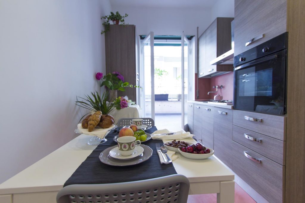 La cucina nell'area comune