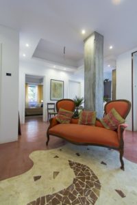 Il salone nell'area comune
