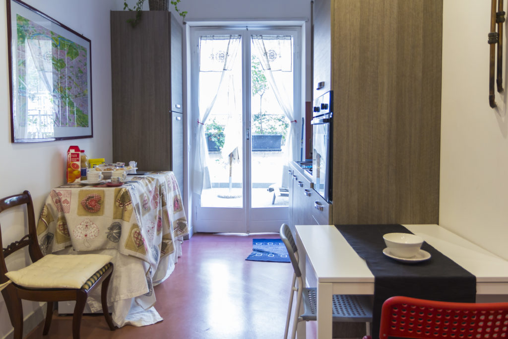 La cucina nell'area comune